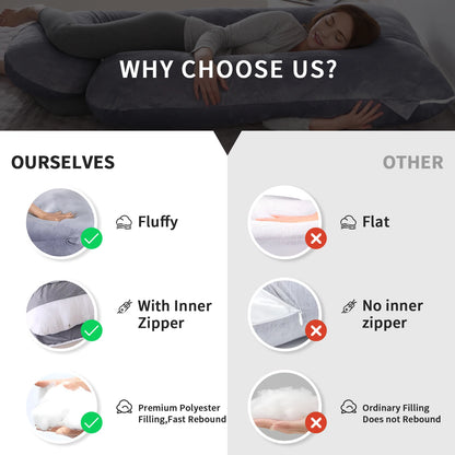 Pregnancy Pillows For Sleeping, G Shaped Full Body
