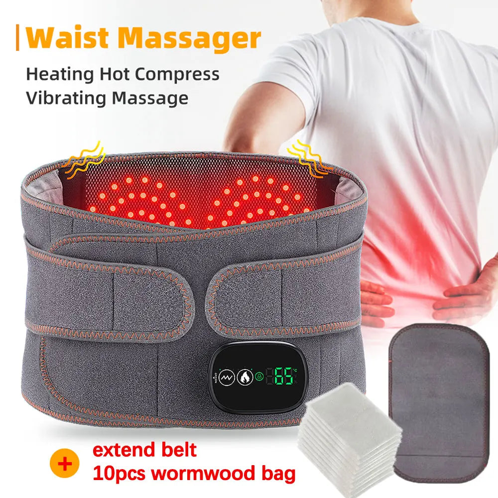 Electric Heating Waist Massager Support Belt