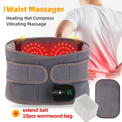 Electric Heating Waist Massager Support Belt