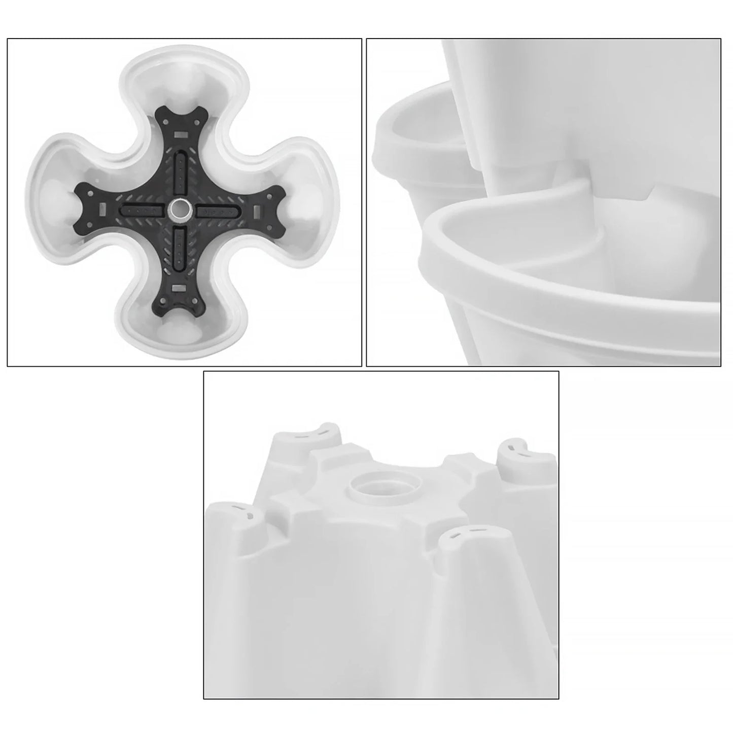 5-Layer Stackable Vertical Plant Flower Pots - Ideal For Herb Garden