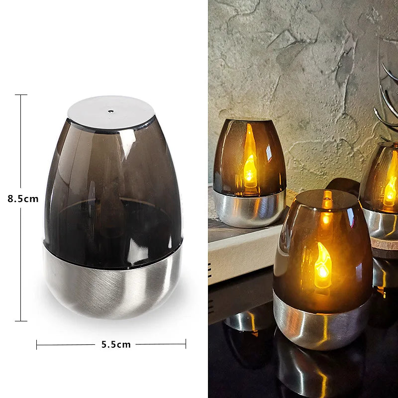 LED Solar Candles Light Flameless Rechargeable