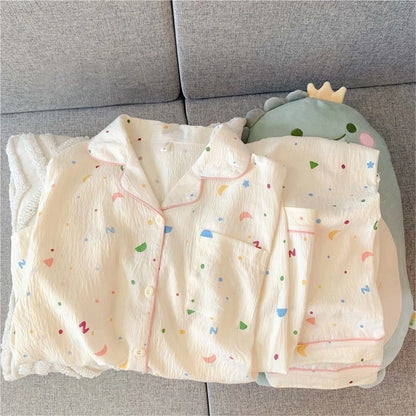 Women's Cotton Pajama 2 Piece Cute Sets