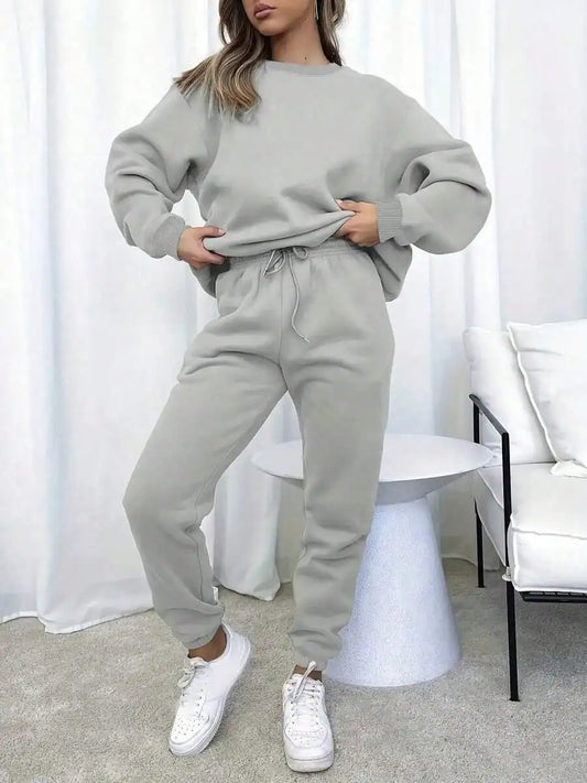 Women's Sportswear Set Filled Lining For Warmth,