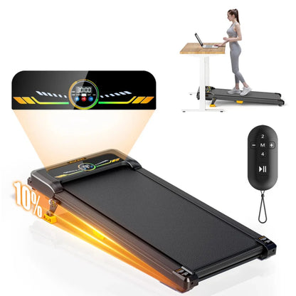 Portable Incline Walking Pad With LED Display & Remote Control