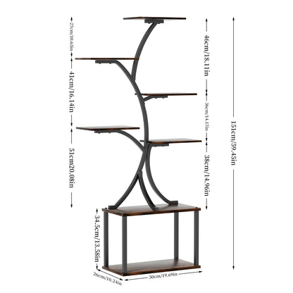 Multilayered Tree-Shaped Display Rack