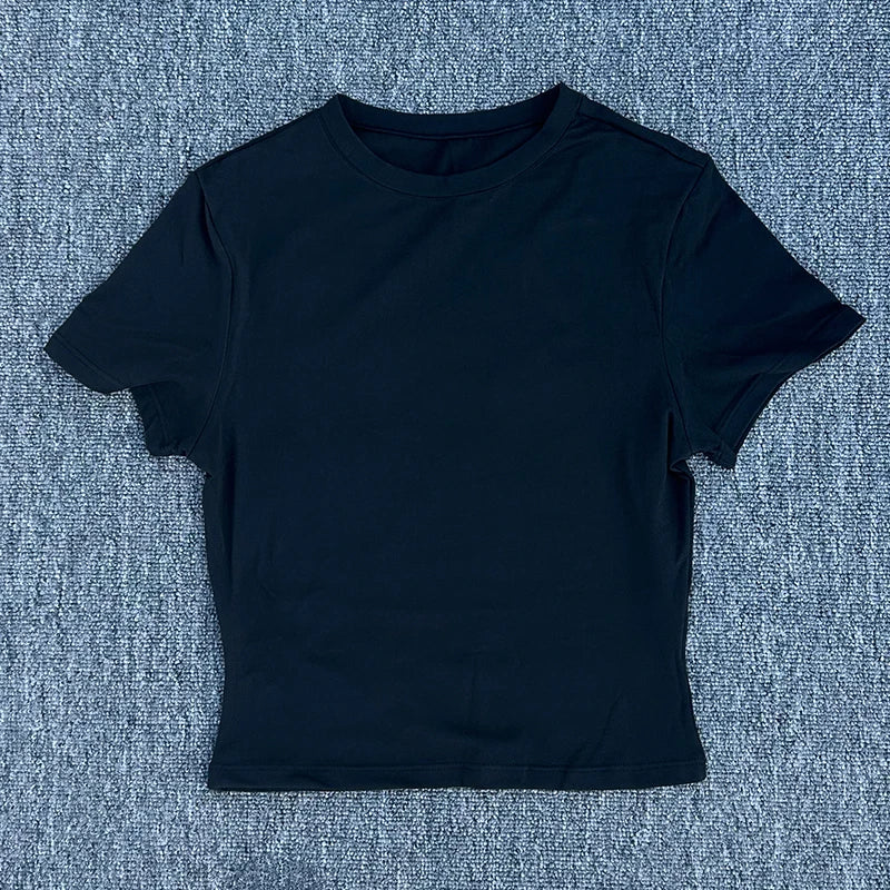 Tight Fitting Sports T-shirt Quick Drying Short Sleeved