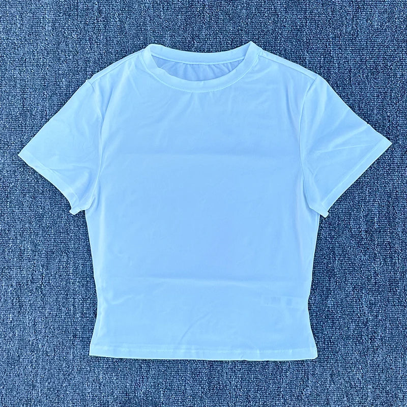 Tight Fitting Sports T-shirt Quick Drying Short Sleeved