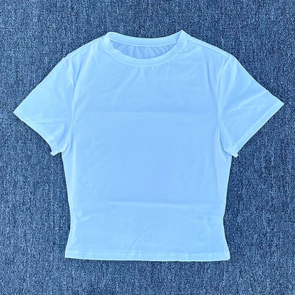 Tight Fitting Sports T-shirt Quick Drying Short Sleeved