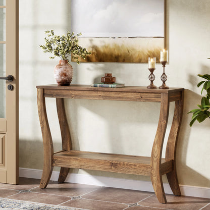 Solid Wood Console Table 41.3-Inch