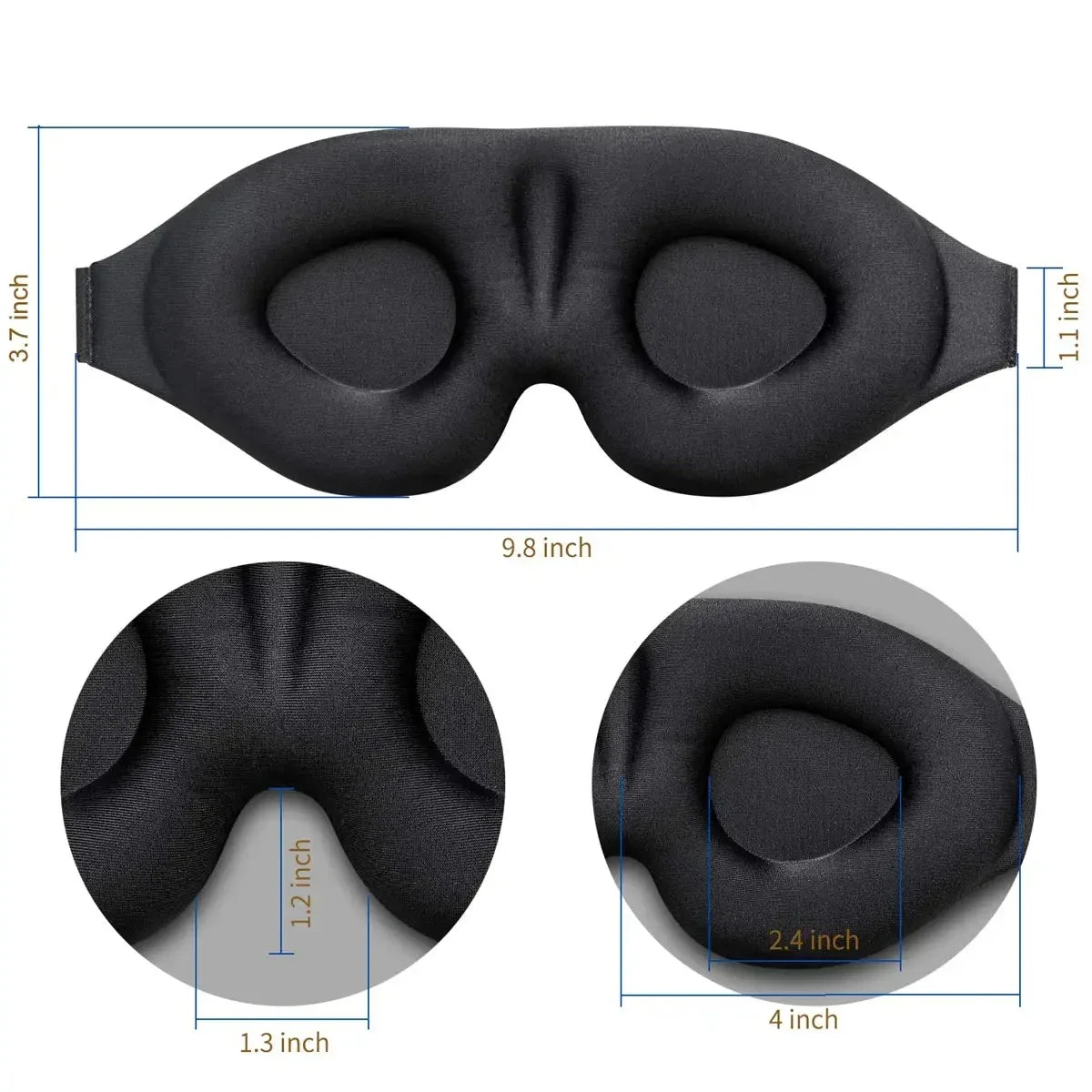 Eye Mask for Sleeping 3D Contoured Cup