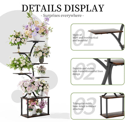 Multilayered Tree-Shaped Display Rack