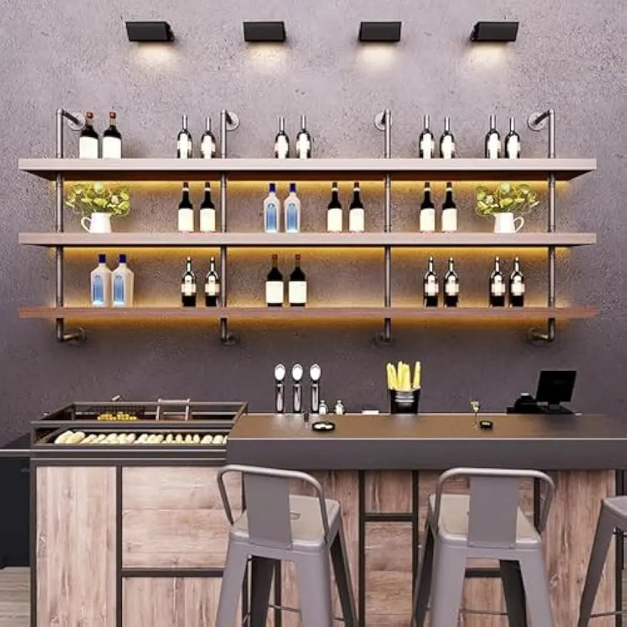 Wine Rack With LED Lights
