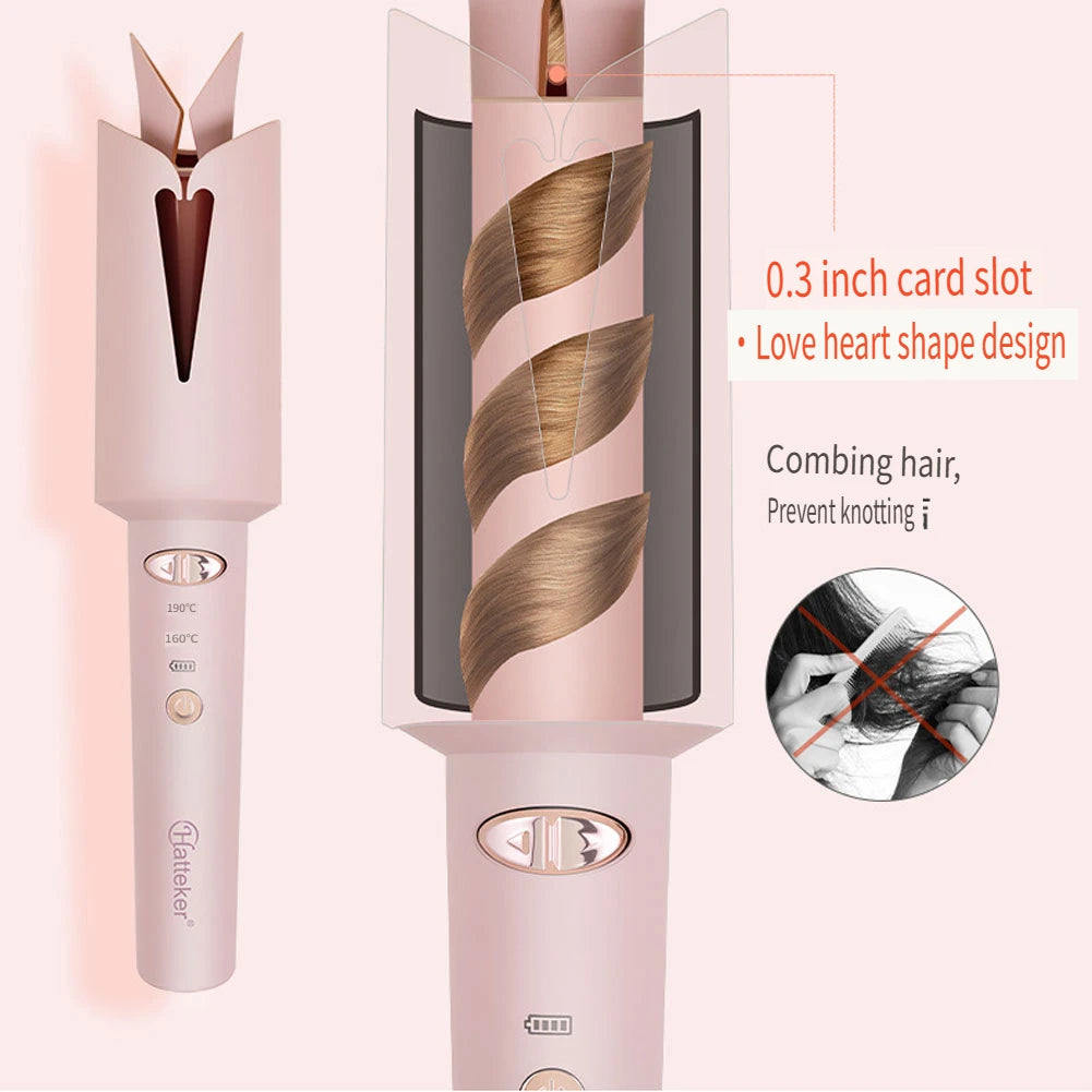 Cordless Rotating Curling Iron