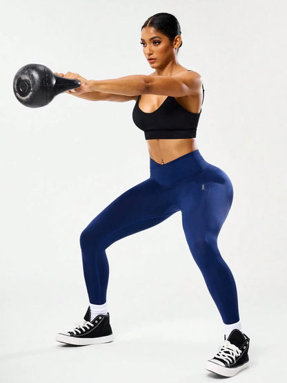 Seamless High Elasticity Yoga Workout  Tummy Control Leggings