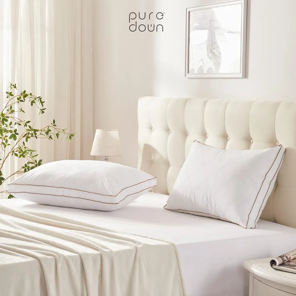 Goose Feather and Down Pillow Set of 2