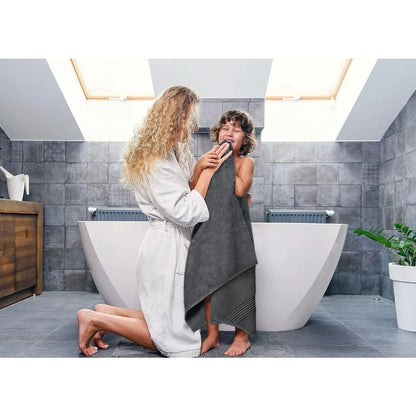 8-Piece Premium Towel Set, 2 Bath, 2 Hand, 4 Washcloths