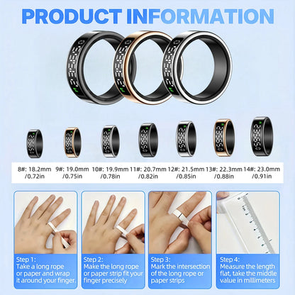 Upgraded Smart Ring With Digital Display.