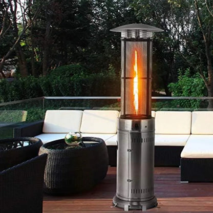 Outdoor Round Patio Heater 40000 BTU Stainless Steel Propane Heate
