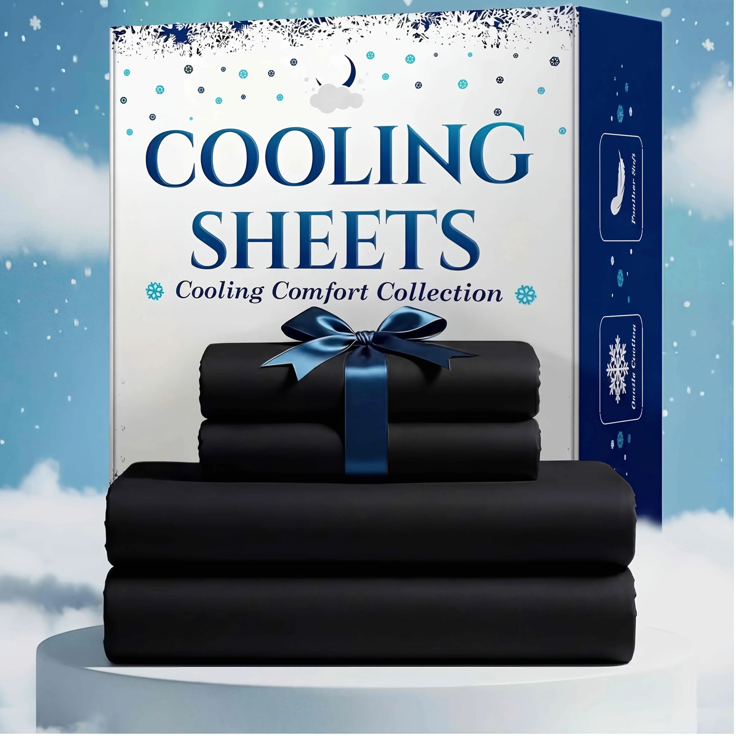 Soft Wrinkle-Free Cooling Sheets with Deep Bed Sheet Fit
