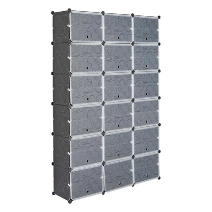 Portable 72 Pair Shoe Rack