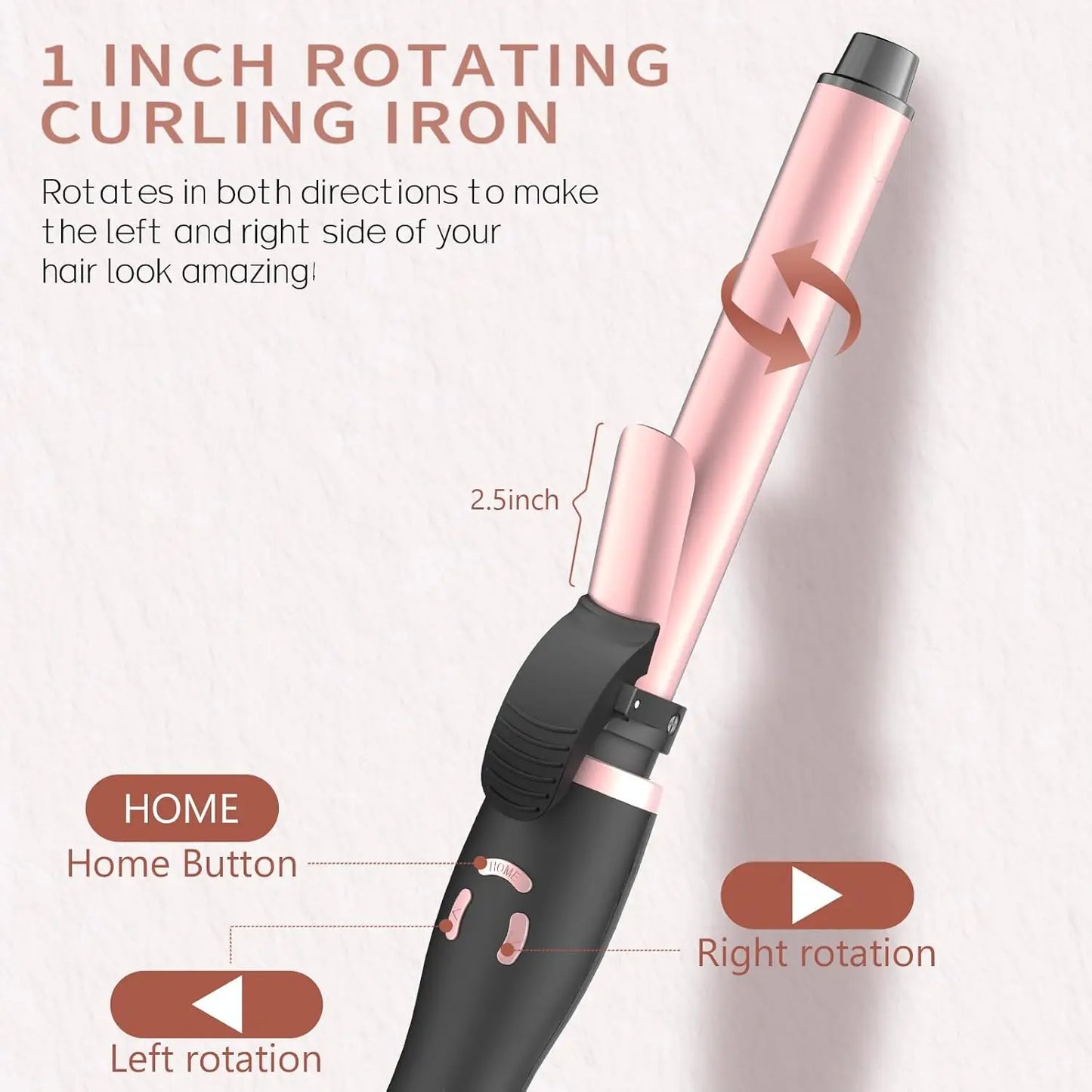 Rotating Curling Iron Automatic Curling Wand
