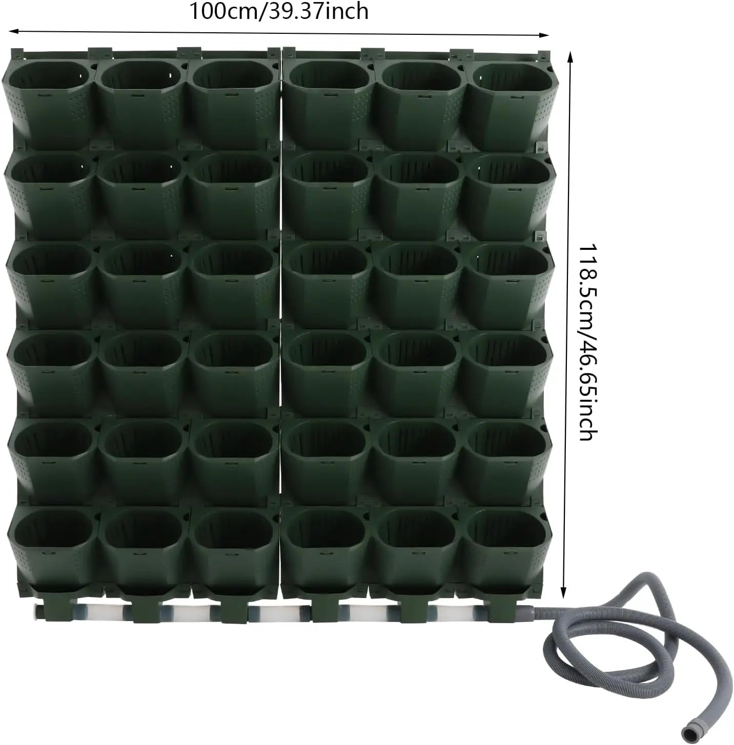 Smart Self-Watering Vertical Garden Planter with 36 Pockets, Stackable Wall Planter,Wall-Mounted Plastic Plant Flower Grow Pots
