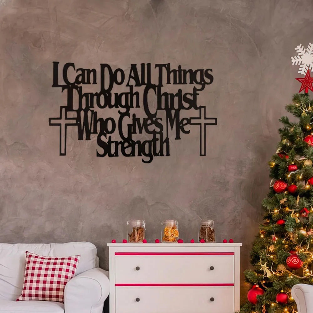 Empowering Wall Art: "I Can Do All Things Through Christ Who Gives Me Strength"