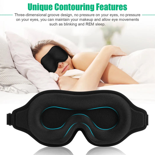 3D Travel Silk Eye Sleep Mask