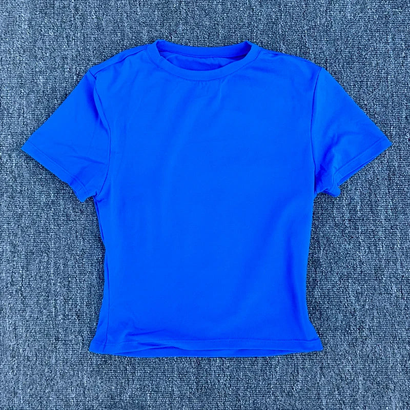 Tight Fitting Sports T-shirt Quick Drying Short Sleeved