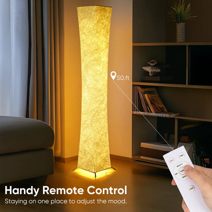 Soft Light Floor Lamp, 52" Simple Design Slim Warm Light
