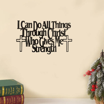 Empowering Wall Art: "I Can Do All Things Through Christ Who Gives Me Strength"