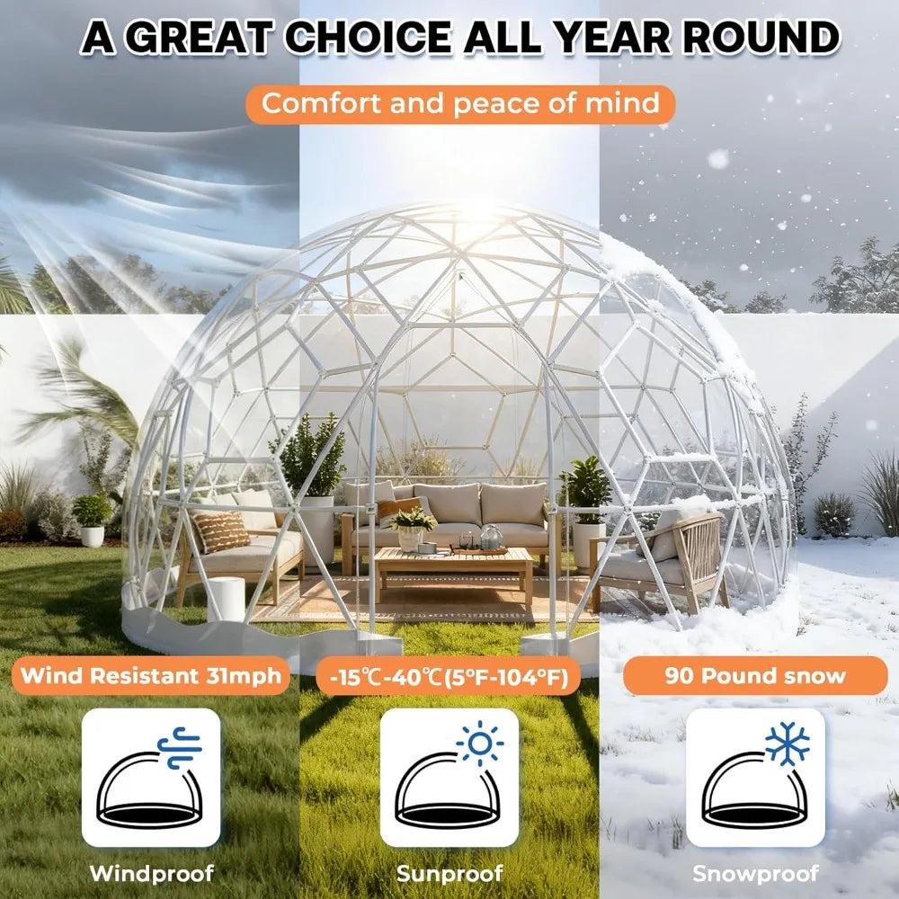 12ft Garden Dome Tent 4-8 Person
