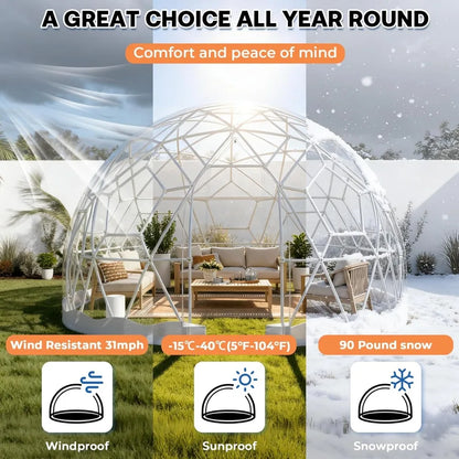 12ft Garden Dome Tent 4-8 Person