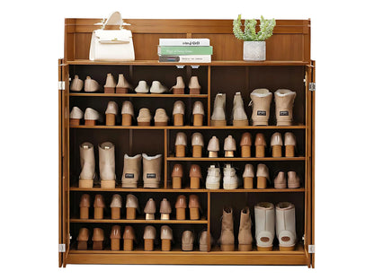 8-Tier Shoe Cabinet with Doors