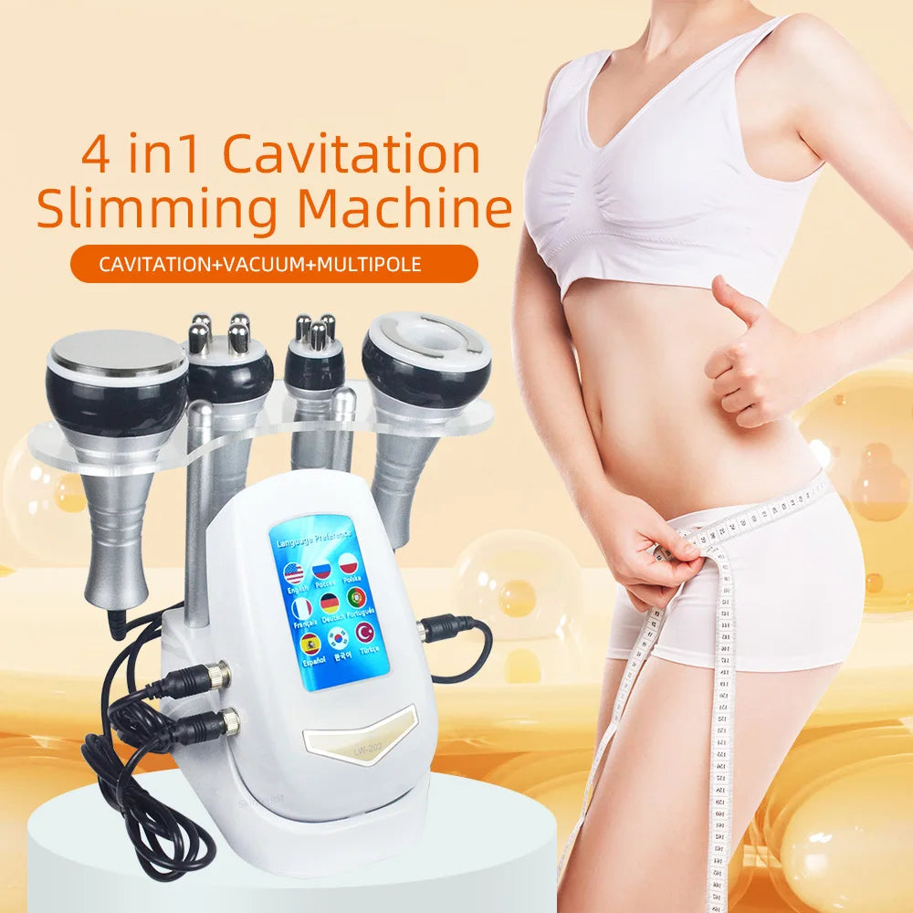4 in 1 Vacuum Therapy  Radio Frequency  Body Slimming Machine