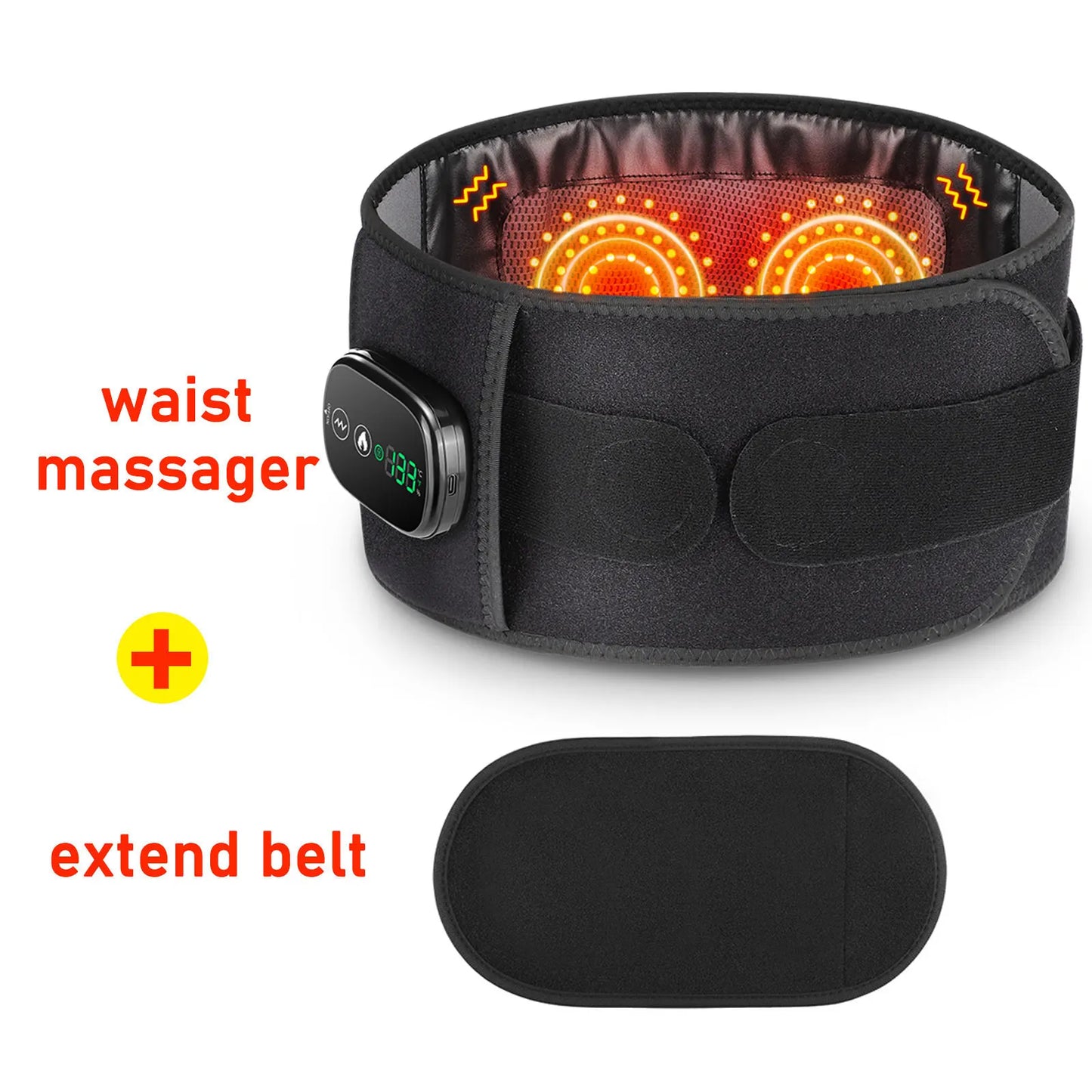 Electric Heating Waist Massager Support Belt