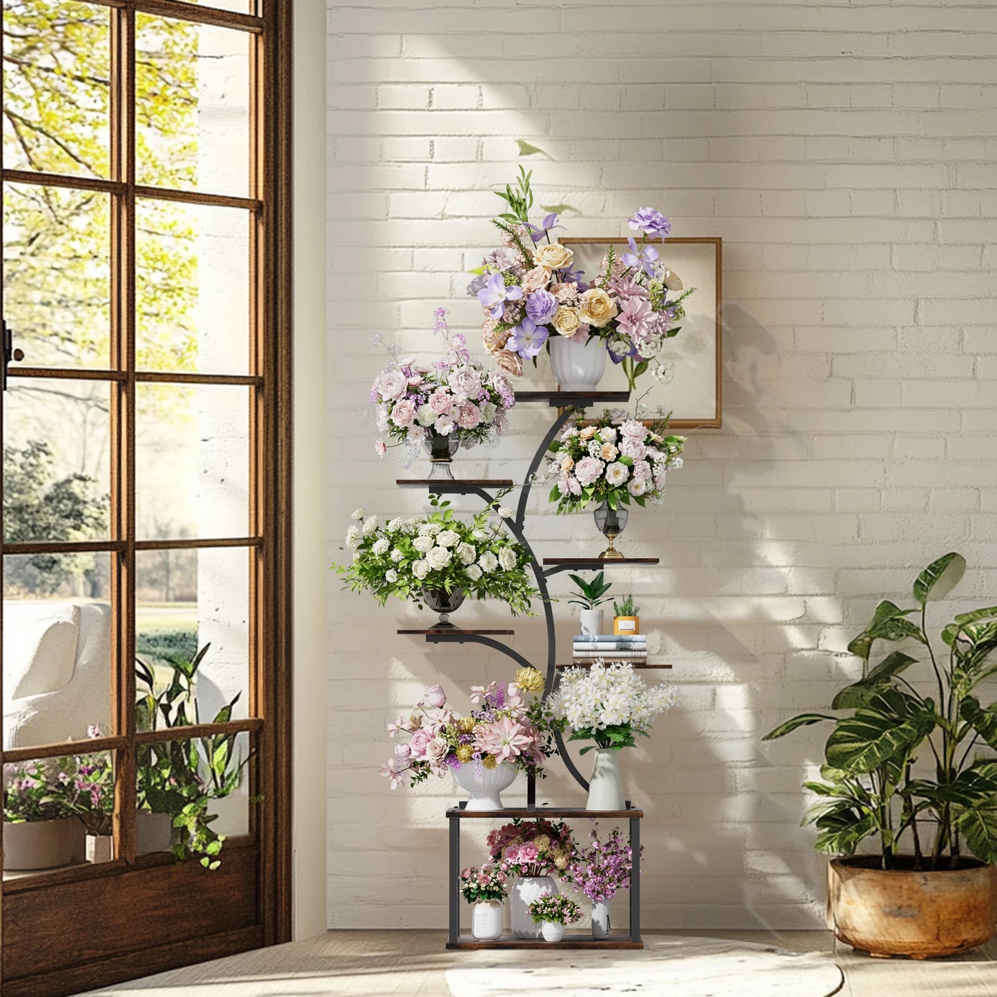 Multilayered Tree-Shaped Display Rack
