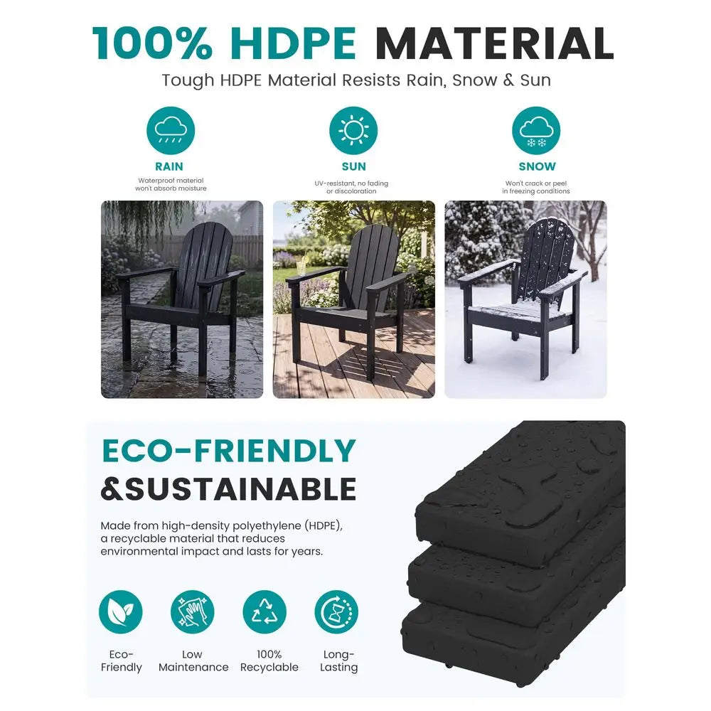 Stackable Modern Adirondack Chairs Set of 4