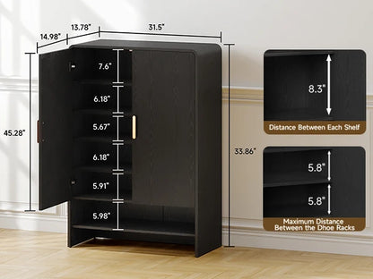 Shoe Cabinet, 6-Tier Shoe Storage Cabinet
