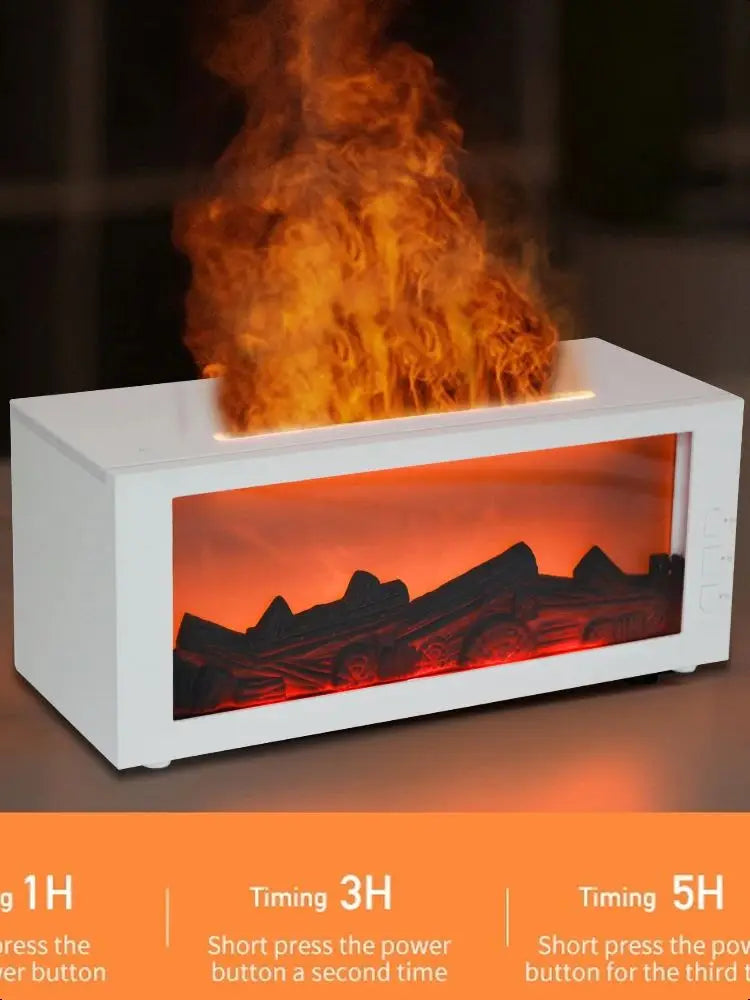 Ultra-Quiet Fireplace Essential Oil Diffuser