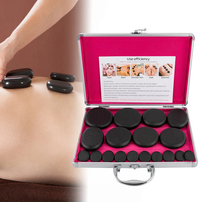 Hot Stones Massage Set with Heater Box