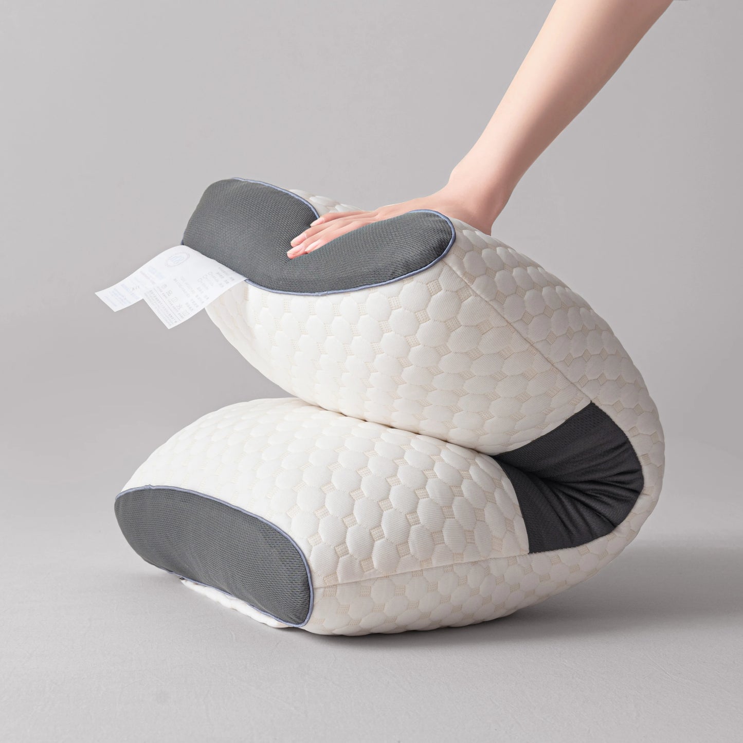 2pcs Massage Neck Pillows Adjustable Ergonomic Orthopedic Contour Support