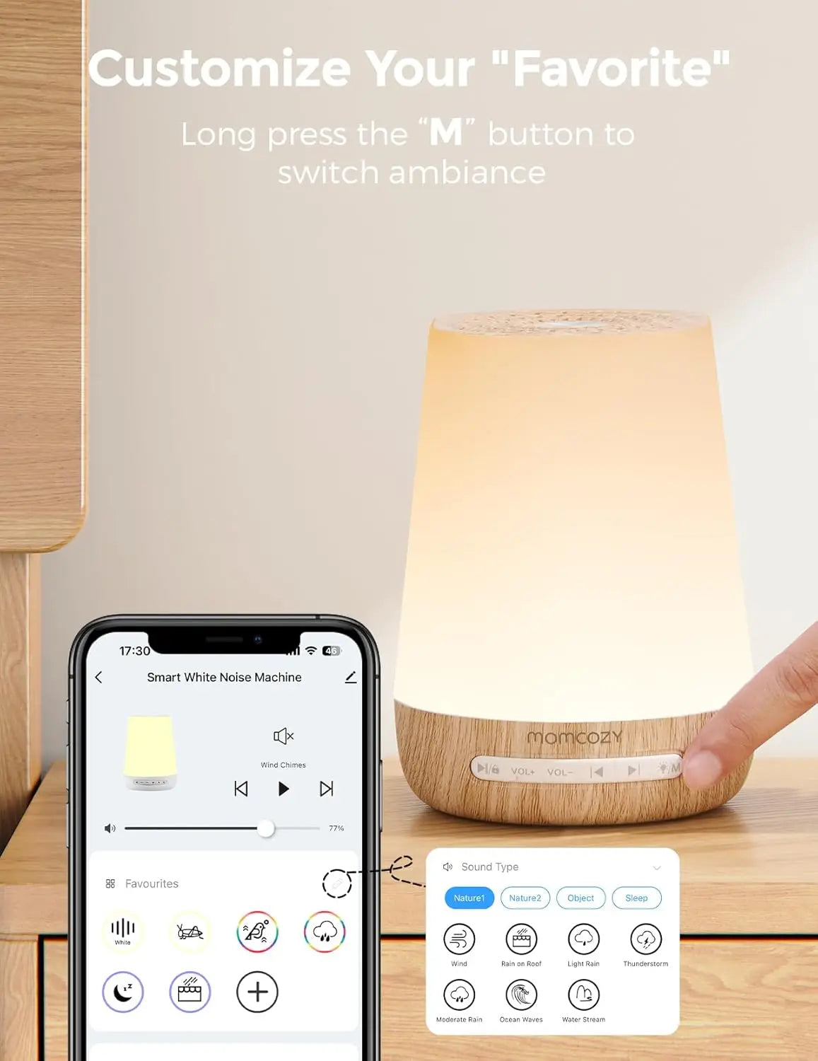White Noise Machine with Night Light