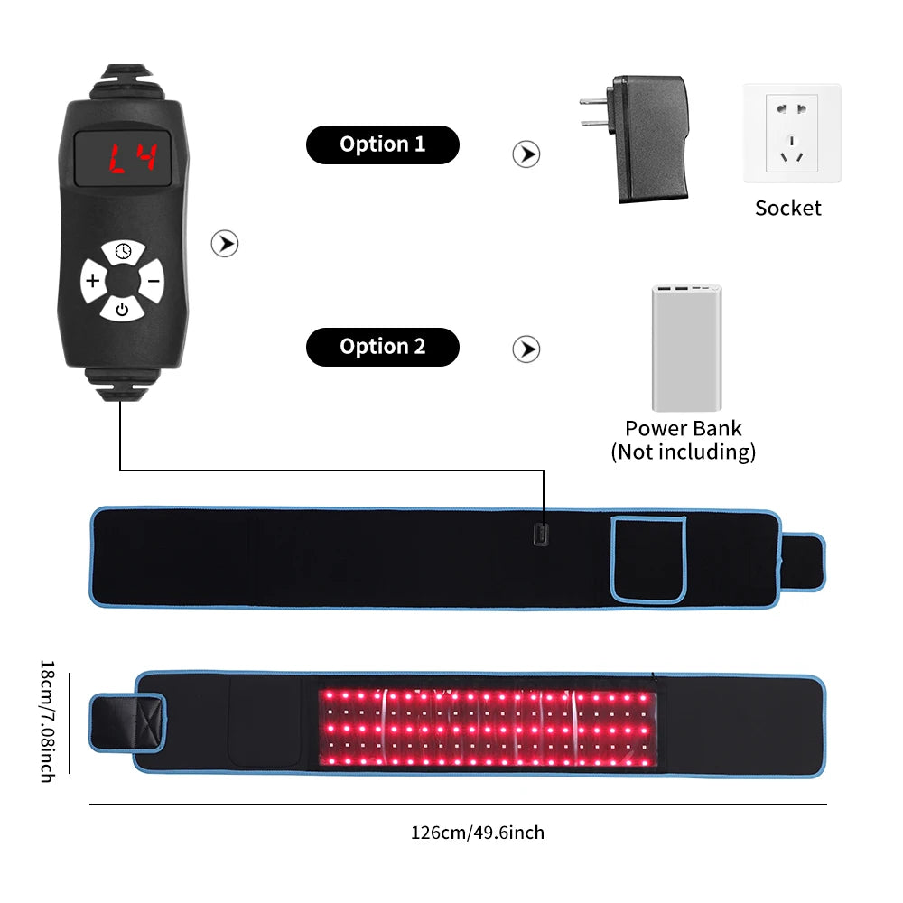Infrared Light Wrap Red Light Device for Body