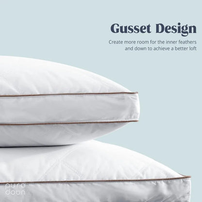 Goose Feather and Down Pillow Set of 2