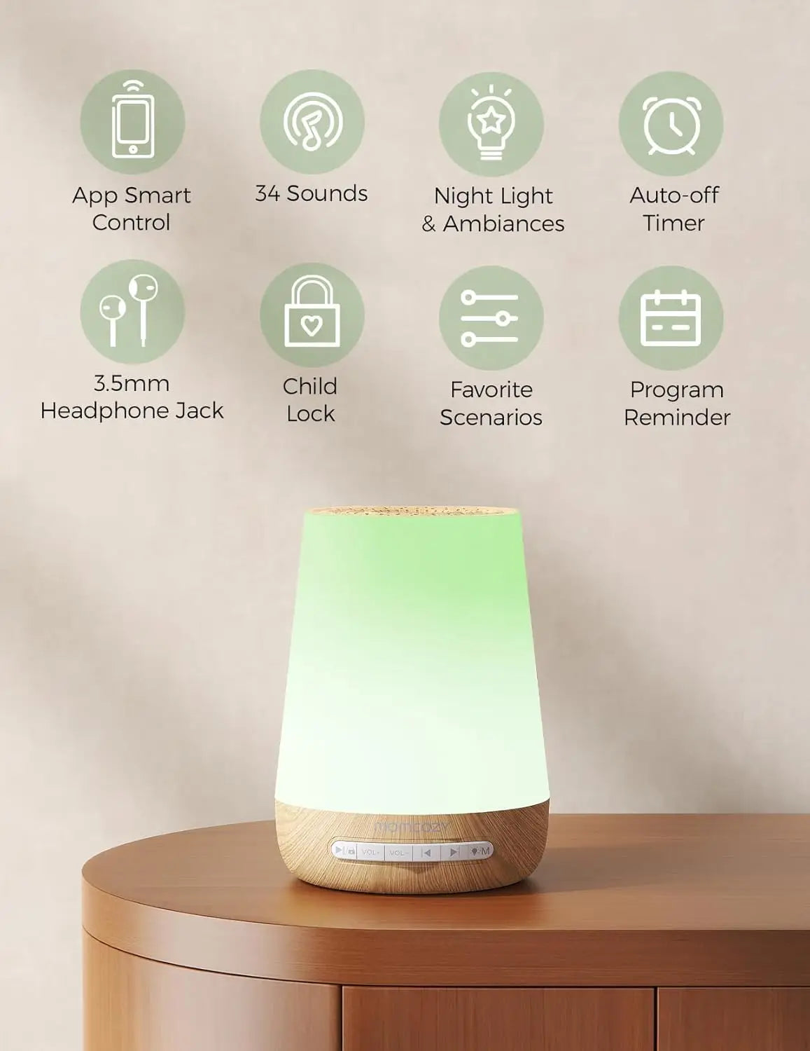 White Noise Machine with Night Light