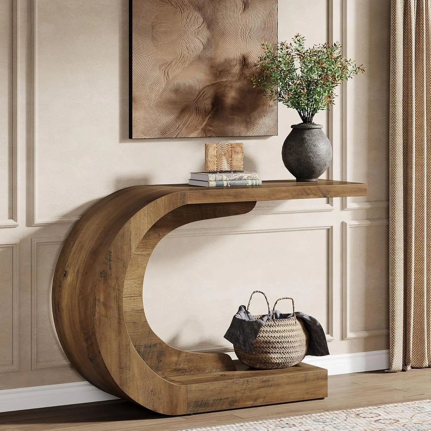 LITTLE TREE 43.3" Modern Console Entryway Table