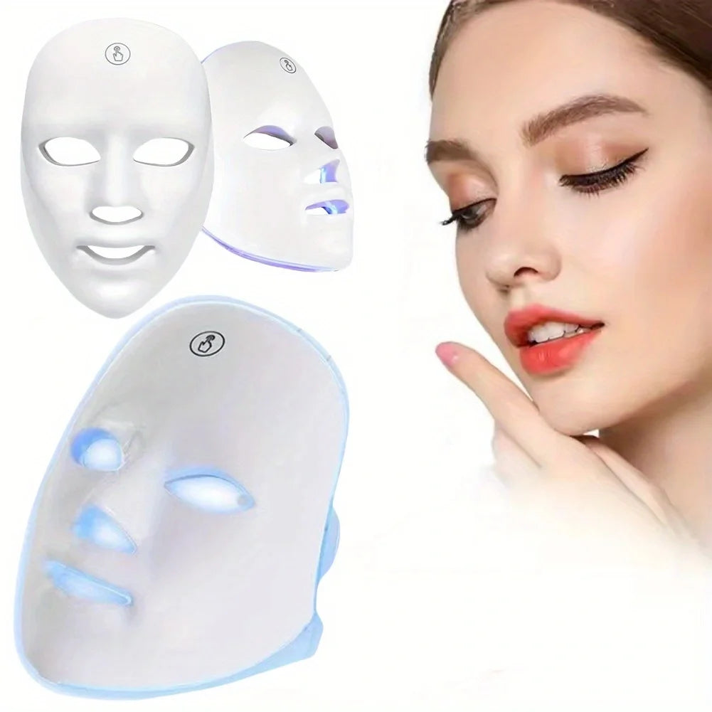 Rechargeable 7-color LED face mask