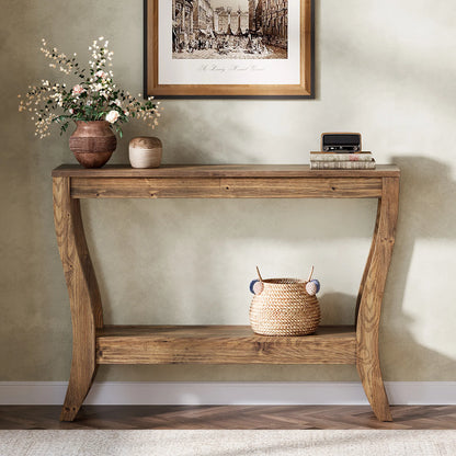 Solid Wood Console Table 41.3-Inch