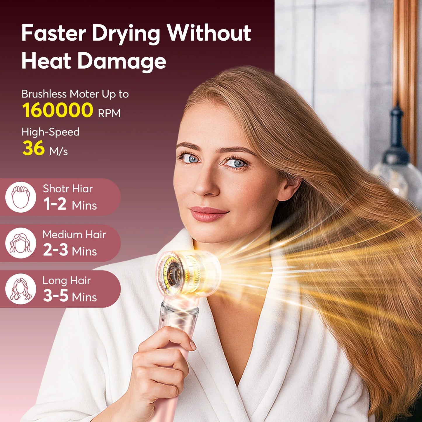5 in 1 High Speed Hair Dryer